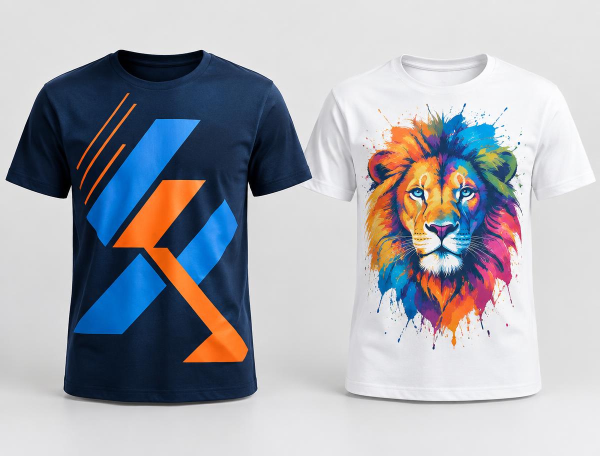 Aplicações de PTU e PET em camisetas