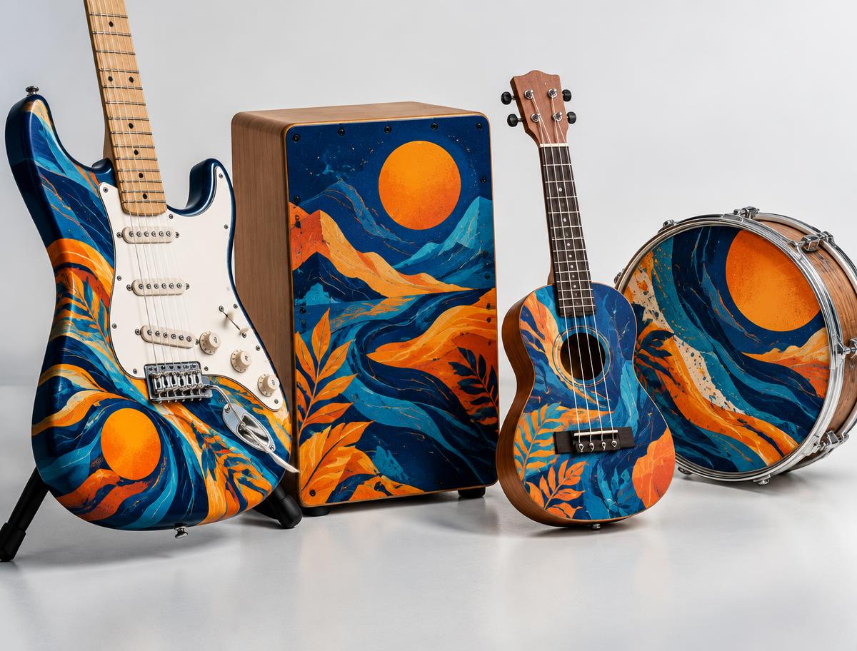 Corpos de guitarras e violões