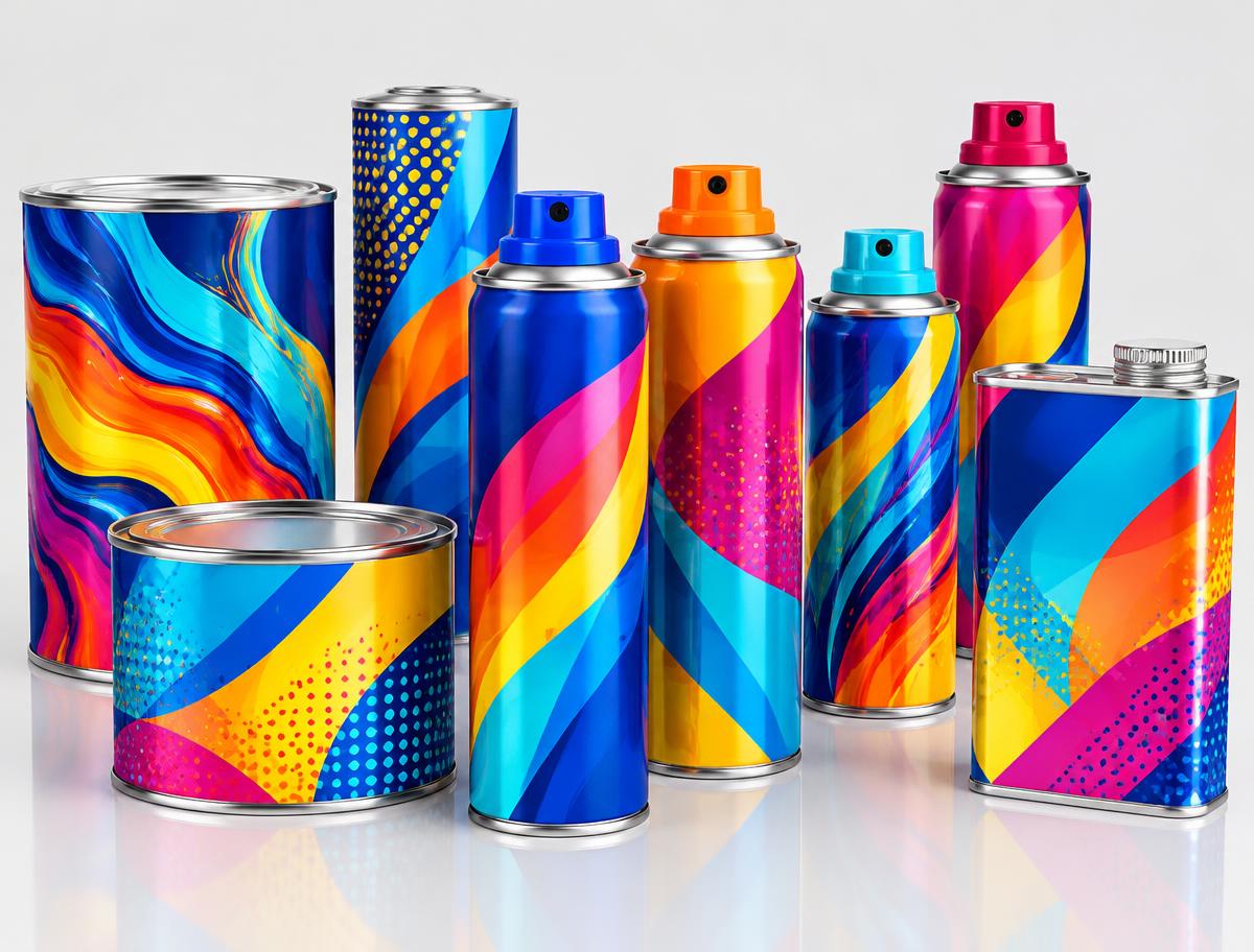 Latas de bebidas em alumínio